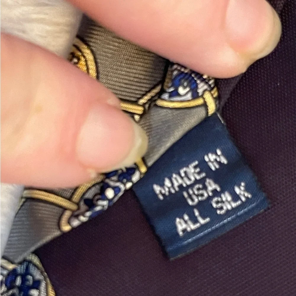 Sophisticated Gray and Blue Designer Tie